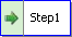 Step icon with right arrow.