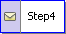Step icon with mail.