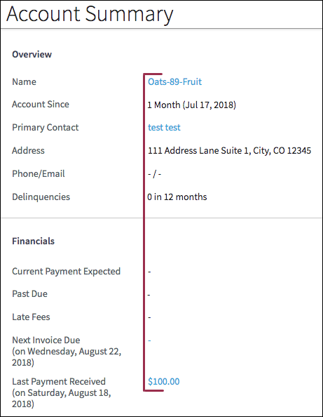 Detail view with currency value left aligned.