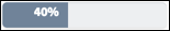 Progress bar with 40% shaded.