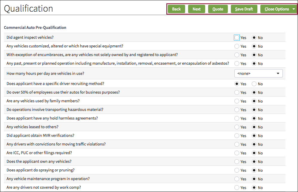 Toolbar next to page title.
