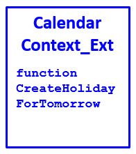 For step 3, you must create a new CalendarContext_Ext class.